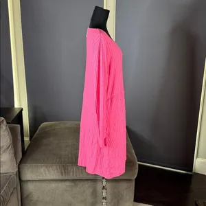 Women’s Fantaslook Pink Square Neck Long Sleeve Babydoll Sweater Dress Size XL thumbnail 3