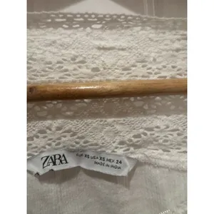 ZARA LONG DRESS SQUARE NECK GAUZE EMBROIDERED LACE Dress SZ XS thumbnail 9