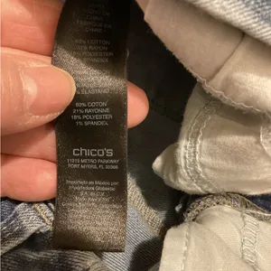 Chico's Women's Blue Straight Leg Jeans thumbnail 6