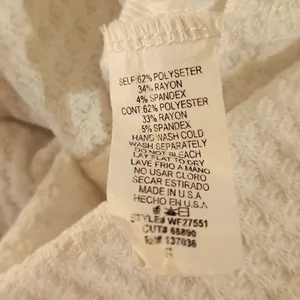 Lazy Sundays White Waffle Knit Long Sleeve Top (S) thumbnail 7