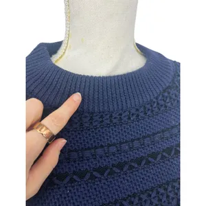 Jonathan Simkhai Tassel Fringe Knit Wool Sweater Black Blue‎ Stripe thumbnail 6