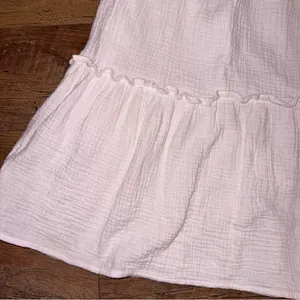 Tuckernuck Pomander Place Morgan Lightweight Gauze Ruffle Neckline Bow Dress thumbnail 11