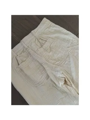 Old Navy Beige Linen Gauze Pants Size 0 thumbnail 9