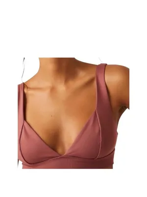 Free People Movement Duo Corset Bra Pink Size M Summer Minimalist Loungewear thumbnail 6