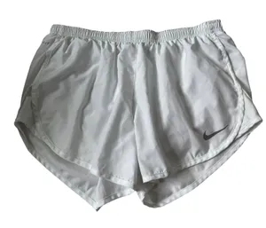 Nike White Athletic Sporty Shorts Women's Size Medium | 18-21 thumbnail 1