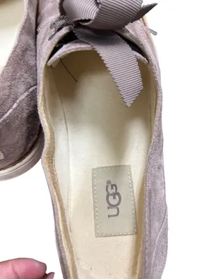 UGG 1Carilyn wms rose taupe leather suede lace up casual shoes sz 7 SKU 10-829 thumbnail 7