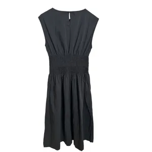 Luxely Willow Dress in Meteorite Black size S Midi Smocked Waist thumbnail 3