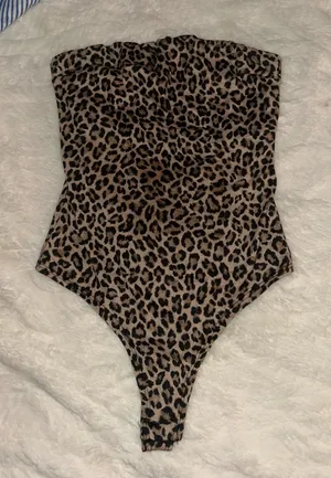 Cheetah print bodysuit Brown thumbnail 1