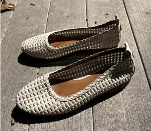 Blowfish Malibu Womens Woven Ballet Flats Bardot Beige Slip On Shoes Size 39/8.5 thumbnail 1