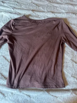 brown fitted top thumbnail 2