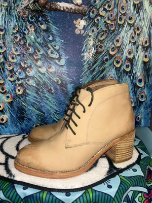 DV by Dolce Vita Taupe Lace-Up Leather Ankle Boots Size 8 thumbnail 4