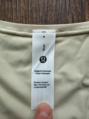 NWT Lululemon Bone Nulu Wundermost Square Neck Sleeveless Bodysuit - Size S thumbnail 3