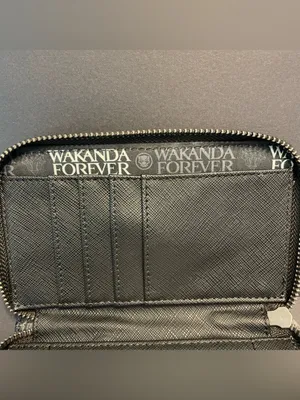 Loungefly Disney Marvel Black Panther "Wakanda Forever" Zip Wallet NEW thumbnail 4