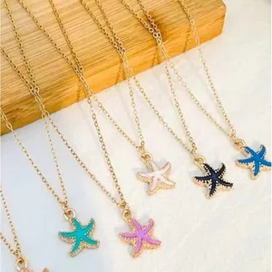 Pink Starfish Necklace thumbnail 4