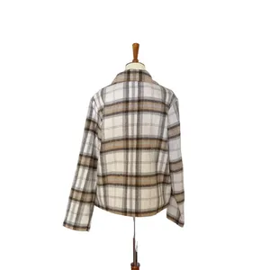 Melloday Plaid Flannel Shirt Jacket‎ Size Large thumbnail 7