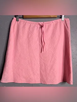 Petal & Pup Cotton Urawstring Mint Skirt in Pink. Size XL thumbnail 4