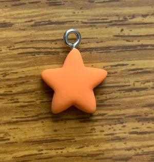 Orange Star Charm Pendant thumbnail 1