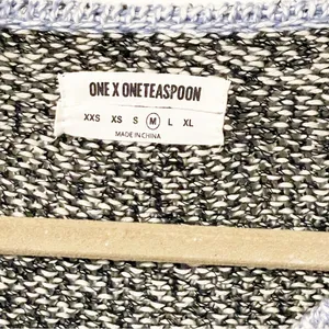 One x One Teaspoon Medium Blue Snow Drift Long Sleeve Sweater‎ Dress thumbnail 5