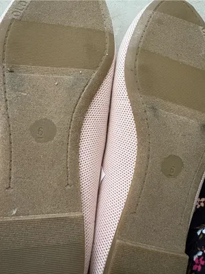 Old Navy Women's Light Pink Knit Ballet Flats thumbnail 3