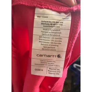 Carhartt Liberty Scrub Pants Womens 3XL hot Pink Excellent Jogger Cargo C52610 thumbnail 8