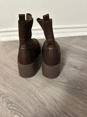 Brown Combat Boots Size 7.5 thumbnail 3