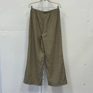 Peppermayo Geometric Diamond Print 2 Piece Set Shirt Wide Leg Pants Brown US 4 thumbnail 7