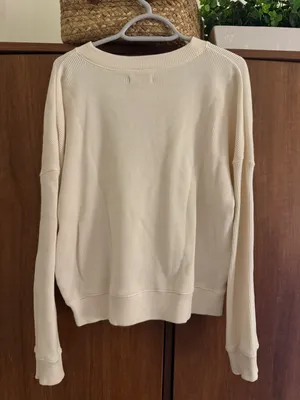 Madewell waffle sweater thumbnail 2