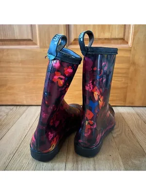 Sanmm Womens Floral Rain Boots thumbnail 4