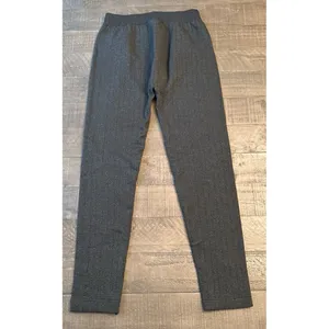 Aeropostale Women's Dark Gray Textured Knit Leggings Size Large thumbnail 5