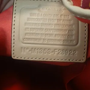 Vintage Tan Floral Coach Tote thumbnail 6
