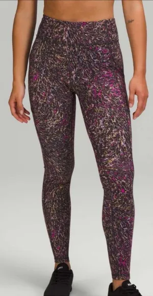 Lululemon Wunder Train High-Rise Tight 28" Topography Multi Purple Pink 12 thumbnail 1