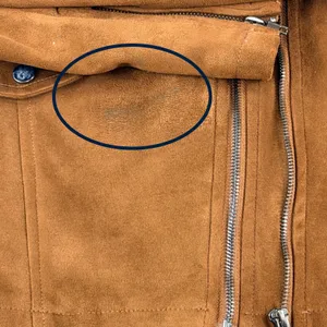 John + Jenn Moto Jacket‎ Women L Brown Faux Suede Biker Asymmetrical Zip Coat thumbnail 10