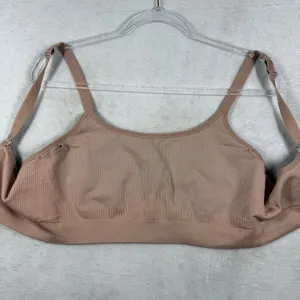 Soma Sport Seamless Ballet‎ Back Bra XL Nude Tan Adjustable Straps 9207 thumbnail 6