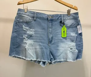 SO Curvy Shortie Jean Shorts Sz17/33W(NWT, Super High Rise) thumbnail 1