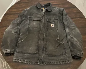 VTG Carhartt C26 Faded Duck Arctic Quilted Distressed Coat-Men’s Large Tall thumbnail 1