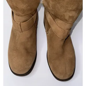 UGG BODIE Boots Suede Chestnut Women Size 9 Fold Over Warm Cozy Waterproof Girls thumbnail 3