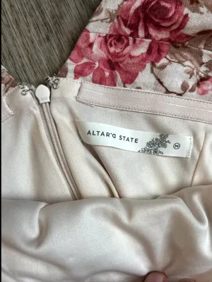 Altard State strapless floral dress size M thumbnail 11