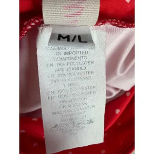 Free People Movement Biker Shorts Women M/L Red‎ Heart Print Activewear Yoga thumbnail 7