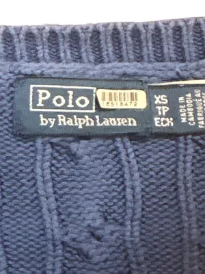 Polo Ralph Lauren Cable Knit Long Sleeve Cardigan in Charter Blue XSmall Womens thumbnail 8