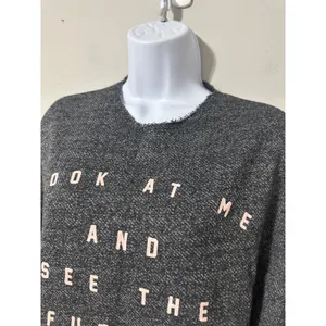 ZARA‎ Trafaluc Oversized Boxy Graphic Sweatshirt Dress Tunic Future Size S thumbnail 3