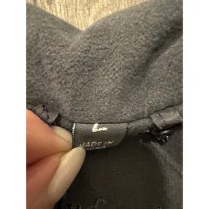 Indigo Saints Women's Gray Belted‎ Fleece Coat L lime Green satin like lining thumbnail 5