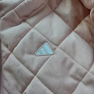 Adidas Womens Quilted Bomber Jacket Pink Full Zip Diamond Quilt IM5566‎ Size M thumbnail 5