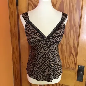 Wild Fable Tiger stripes n lace sexy NWT camisole thumbnail 5