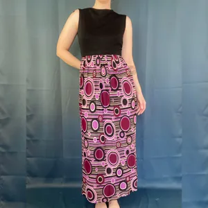 Vintage 70s Psychedelic Maxi Dress thumbnail 2