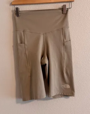 The North Face Women's Bike Shorts in Taupe Olive thumbnail 1