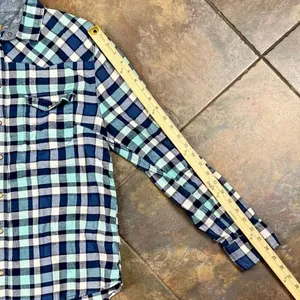 Jachs Girlfriend Bea Plaid Flannel Pearl Snap Western Shirt XL thumbnail 5