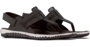 Sorel out‎ and about plus sling back thongs black & cream size 8.5 thumbnail 1