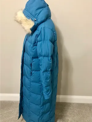 L.L. Bean Long Down Ultra Warm Coat with Faux-Fur Trim Hood thumbnail 5
