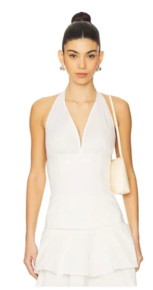 We WoreWhat Halter Neck Corset Top thumbnail 1