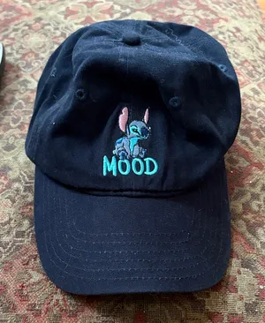 Disney Black Cap with Embroidered stitch Character thumbnail 1